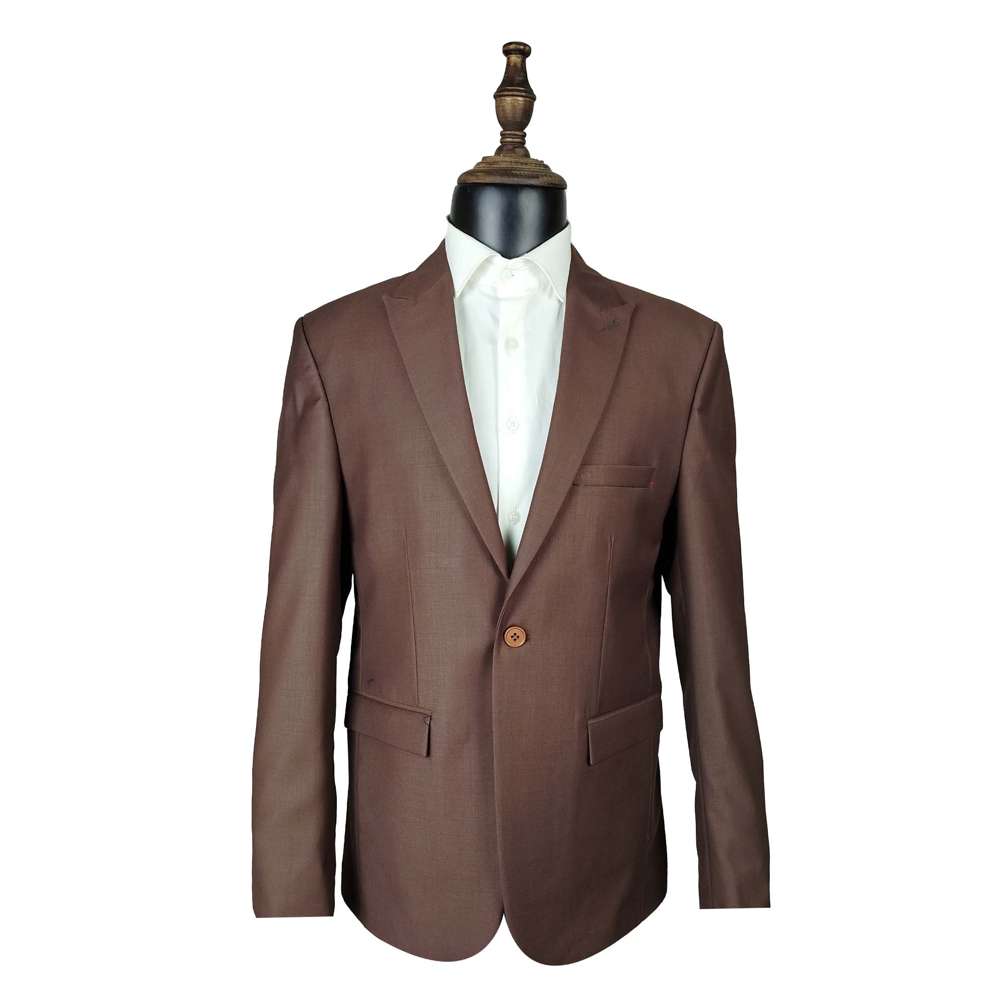 کت شلوار مردانه رنگ قهوه ای